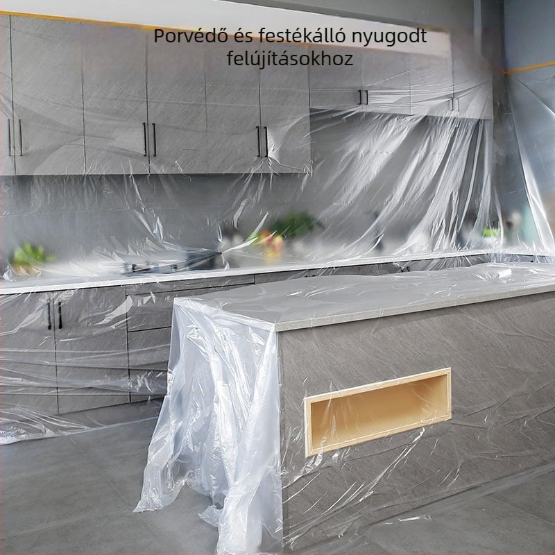 Egyszer használatos PE porvédő burkolat bútorokhoz – kanapé és ágy, Modell 325, Egyszerű stílus, Nincs egyedi feldolgozás