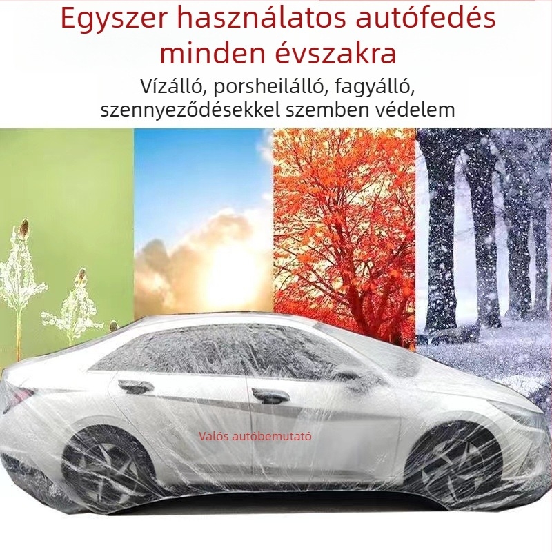 Autófedő egyszer használatos – átlátszó műanyag film, porvédő és vízálló (Márka: Egyéb; Anyag: Egyéb; Feldolgozás és testreszabás: Nem; Kompatibilis modellek: Egyéb; Fő értékesítési területek: Egyéb; Licencelhető magánmárkák: Nem)