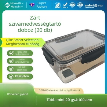 Huabei Szivar Humidor Doboz – PET Anyag, Zárható Nedvesség- és Kártevőbiztos, 20 Darabos Készlet, Testreszabható