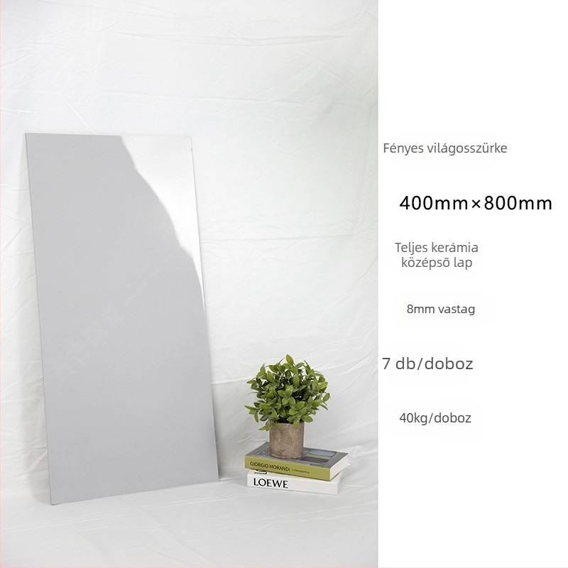 Fényes beltéri falipla, Bright micro cement sorozat, mikrocement burkolat, csúszásmentes, fürdőszobai falakhoz