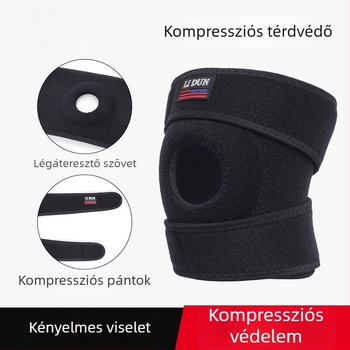 Kompressziós térdvédő – légáteresztő, uniszex, modell F7H9MMMMHSJH5, fő anyag: szivacs, ideális túrázásra és sportokra