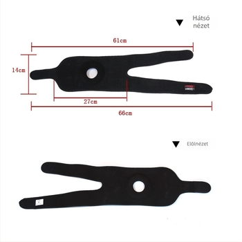 Kompressziós térdvédő – légáteresztő, uniszex, modell F7H9MMMMHSJH5, fő anyag: szivacs, ideális túrázásra és sportokra