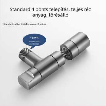Réz anyagú falba építhető mosdócsap hosszított kivitel, csöpögésmentes, modell 825, fürdőszobához és erkélyhez