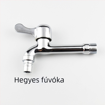 Kiterjesztett mosógép csaptele falba szerelhető, kettős használatú, cink ötvözet, 15 mm bemenet, 20 mm szelepfülő, 1,6 MPa