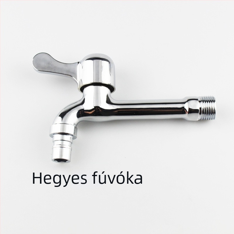 Kiterjesztett mosógép csaptele falba szerelhető, kettős használatú, cink ötvözet, 15 mm bemenet, 20 mm szelepfülő, 1,6 MPa