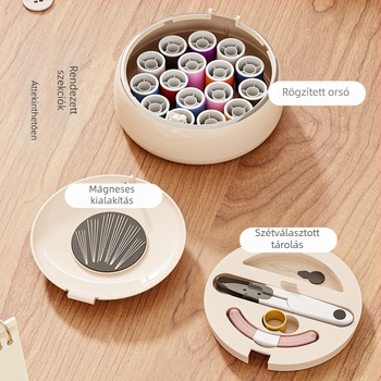 Zsebméretű hordozható varrókészlet — ABS anyag, egyszerű stílus, testreszabás elérhető