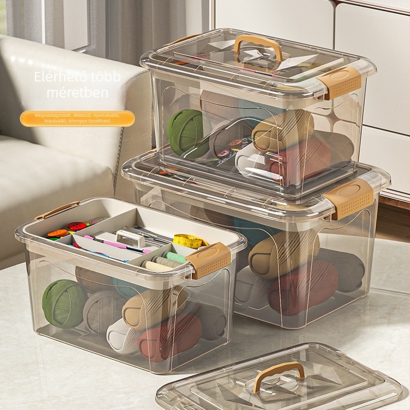 Műanyag varródoboza minimalist stílussal, tároló sorozat, 20 darabos készlet, bruttó tömeg 0,37 kg, testreszabás elérhető