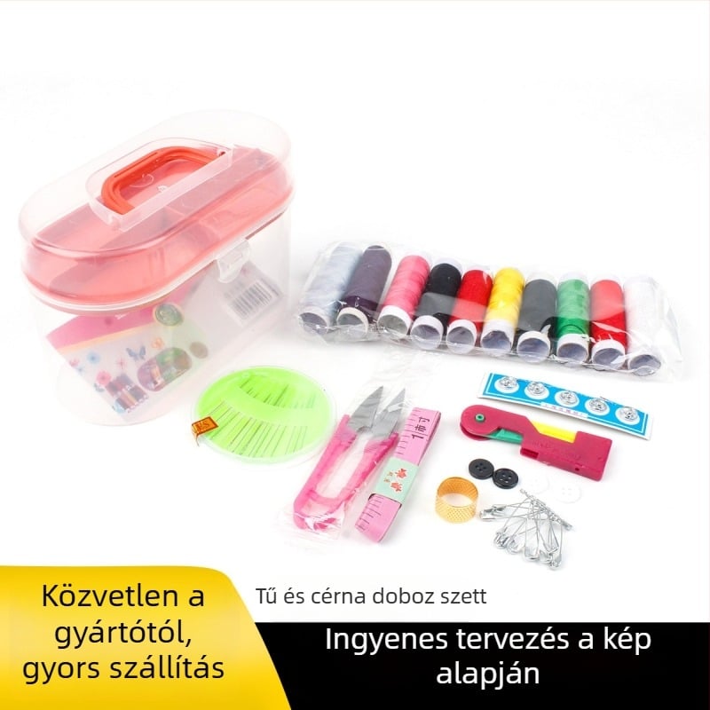 Tűtartó doboz kötött anyagból, 100 darabos, 140 g, egyszerű stílus