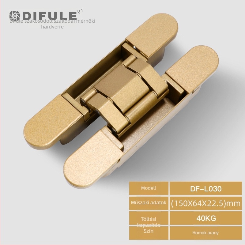 DIFULE 3D Állítható keresztpánt, H-alakú, cinkötvözet