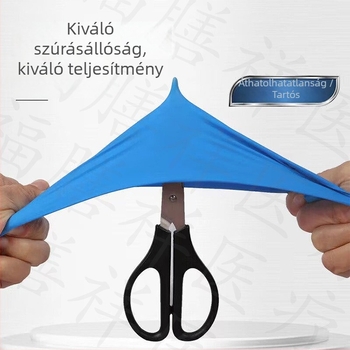 Egyszer használatos nitril kesztyűk, vastagított kivitelben, olajálló és sav-bázis ellenálló, tetoválás, szépségszalon, fodrászat és mechanikai karbantartás céljára