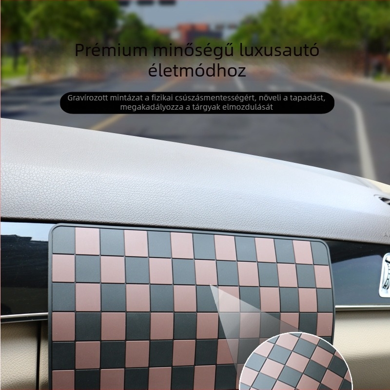 Autó anti-slip matrica középkonzolhoz, négyszög-diamant mintázatú (Anyag: PVC; Testreszabás: Igen; Logó nyomtatva: Igen; Márka: Thousand Oaks)