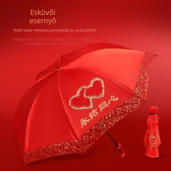 Összecsukható esernyő, etnikus stílus, ív 50-55 cm, alumínium bordák és oszlop, UPF 40+