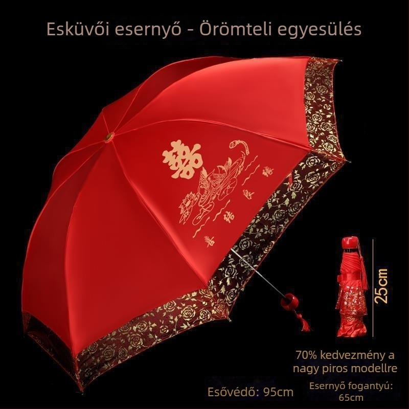 Összecsukható esernyő, etnikus stílus, ív 50-55 cm, alumínium bordák és oszlop, UPF 40+
