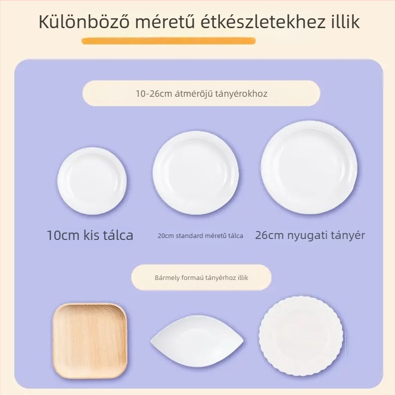 Miaojie PE élelmiszerfedő — egyszeri használatú, szagtalan, magas hőállóságú, hűtőszekrényben használható