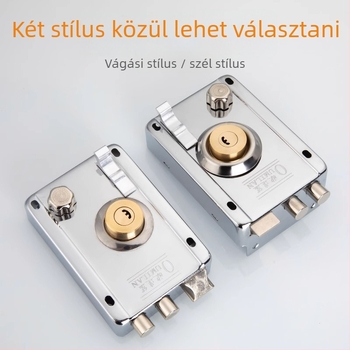 Retesz-zár rozsdamentes acélból, lopás elleni védelemmel és betörés elleni kialakítással – otthoni használatra, márka Shouli, modell JCJCJYWJMS-2021817-D