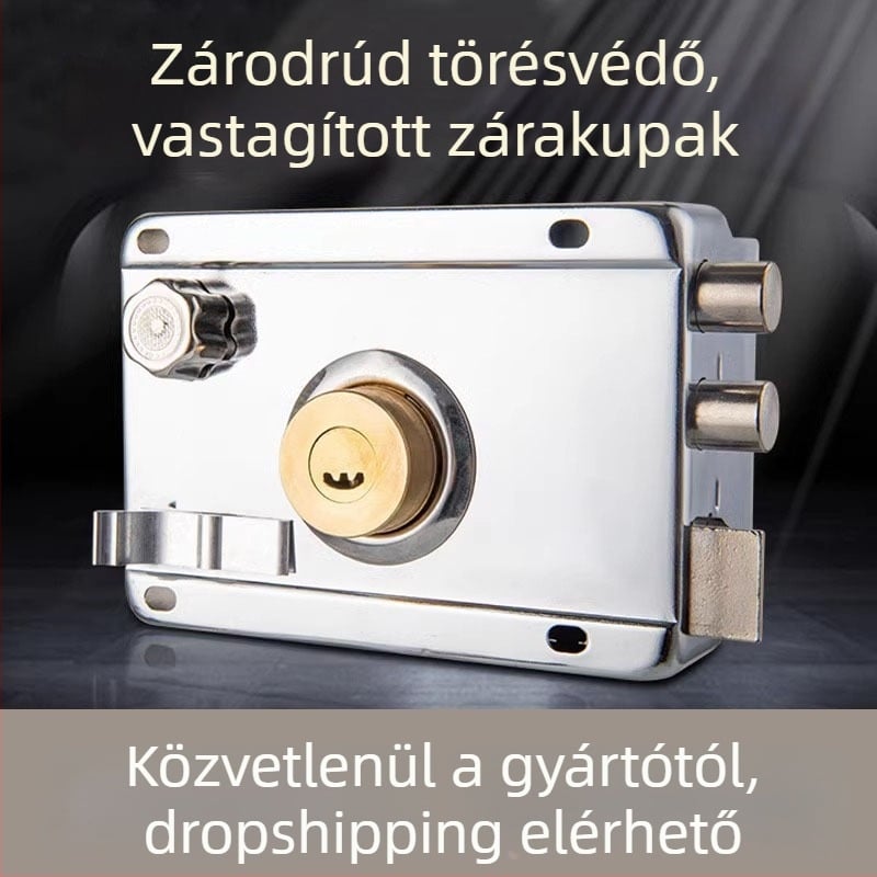 Retesz-zár rozsdamentes acélból, lopás elleni védelemmel és betörés elleni kialakítással – otthoni használatra, márka Shouli, modell JCJCJYWJMS-2021817-D
