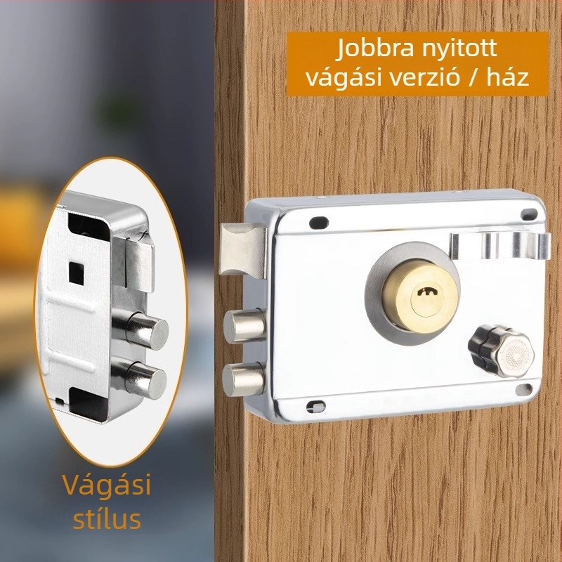 Retesz-zár rozsdamentes acélból, lopás elleni védelemmel és betörés elleni kialakítással – otthoni használatra, márka Shouli, modell JCJCJYWJMS-2021817-D