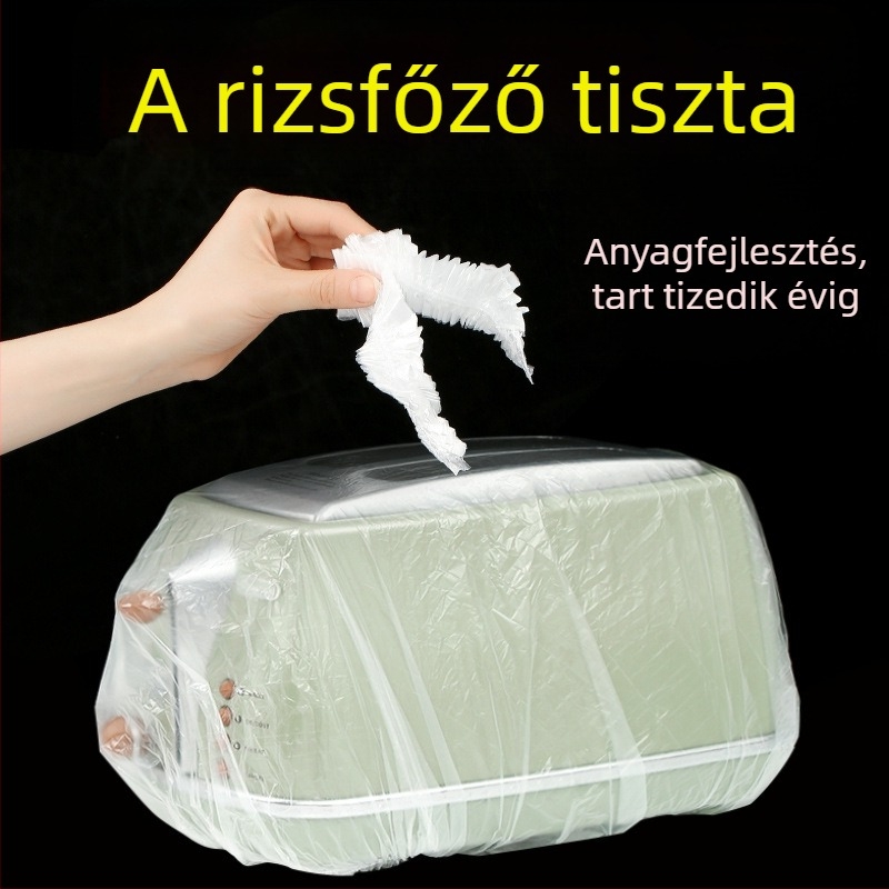 Egyszer használható porvédő fedők háztartási készülékekhez, 20 db, vastított, átlátszó film, rizsfőzőkhöz és edényekhez, anyag 20213
