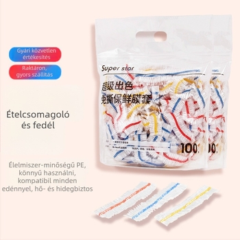 Élelmiszerfrissítő fólia, PE/Polietilén, -60°C–100°C hőállóság, 12+ db, 36 hónap eltarthatóság