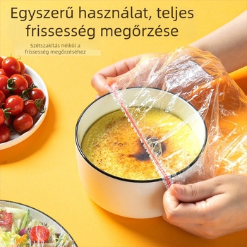 Élelmiszerfrissítő fólia, PE/Polietilén, -60°C–100°C hőállóság, 12+ db, 36 hónap eltarthatóság