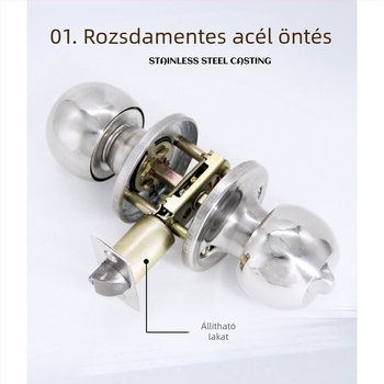Gu Rui 588 Rozsdamentes acél ajtózár beltéri ajtókhoz