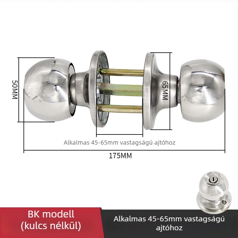 Gu Rui 588 Rozsdamentes acél ajtózár beltéri ajtókhoz