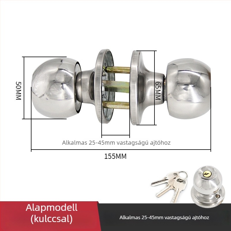 Gu Rui 588 Rozsdamentes acél ajtózár beltéri ajtókhoz