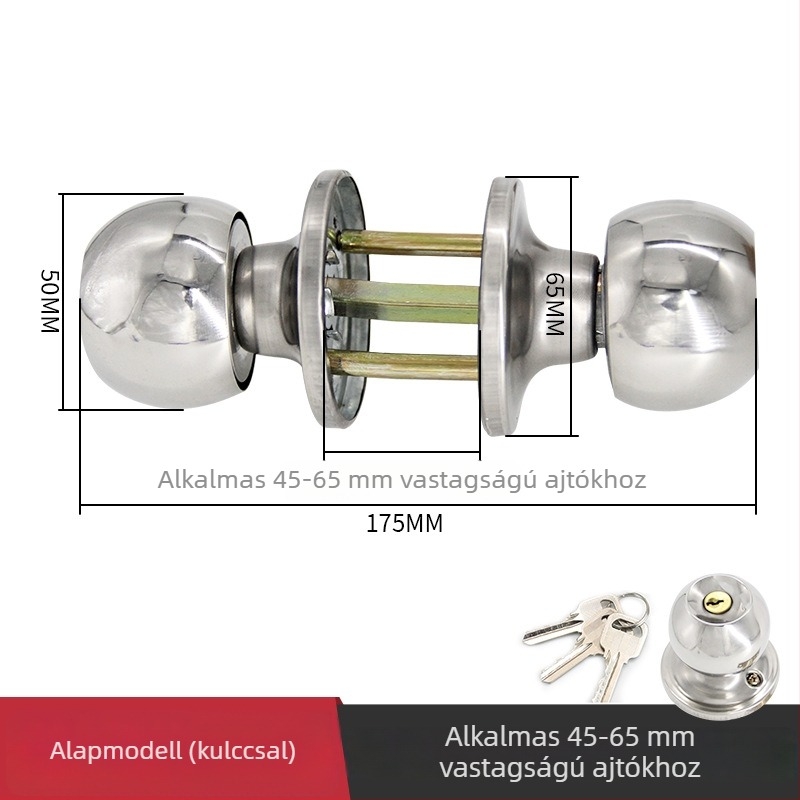 Gu Rui 588 Rozsdamentes acél ajtózár beltéri ajtókhoz