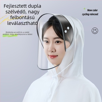 Egyrészes kerékpáros poncsó felnőtteknek, EVA anyagból, használatra hegymászó kerékpárhoz