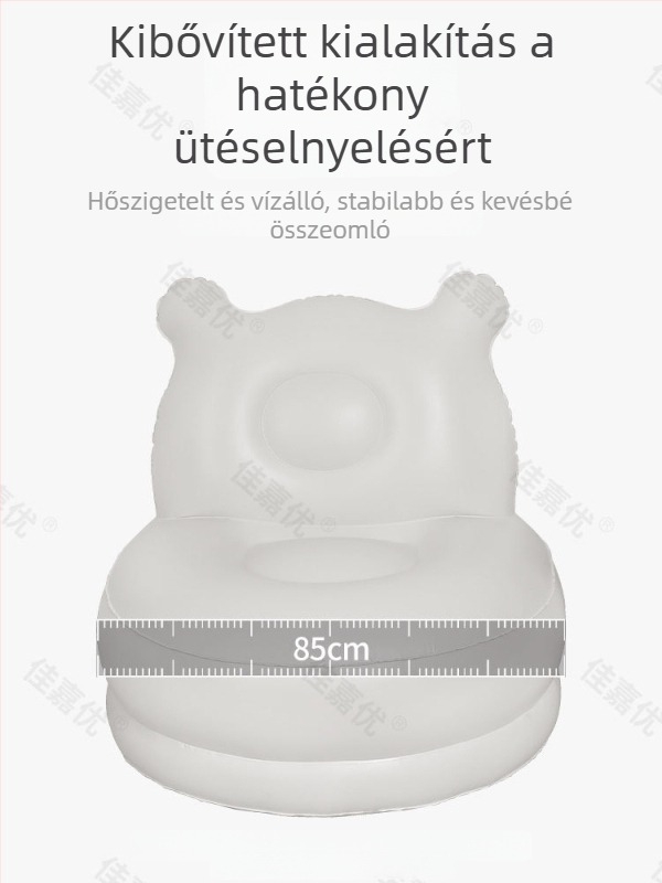 Egyszemélyes felfújható ágy-kanapé beépített pumpával, extra magas és extra vastag PVC felülettel, Jia Jia You