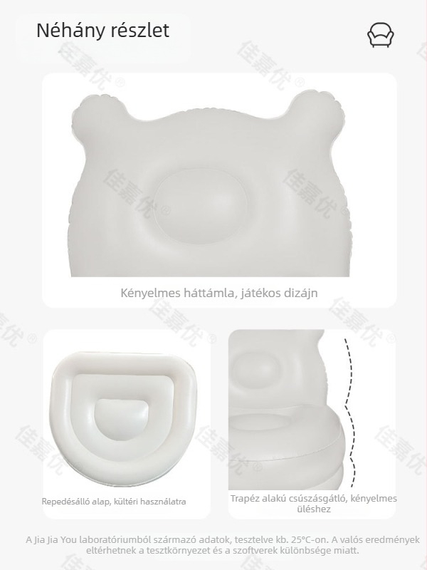 Egyszemélyes felfújható ágy-kanapé beépített pumpával, extra magas és extra vastag PVC felülettel, Jia Jia You