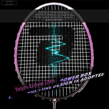 DHS 1012, 2 darabos badminton ütő készlet, alumínium ötvözet keret, nylon húrok, amatőr junior számára