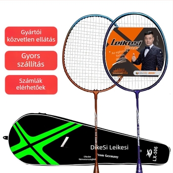 Rex 506 tollaslabdaütő, 2 darab, keret ferroötvözet, nylon húrok, tömeg 95-100 g, nyél vastagsága G4