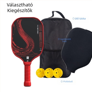 Pickleball ütő készlet üvegszálas kerettel, súly 95–100 g, fogantyú vastagsága G5, kezdőknek és középhaladóknak