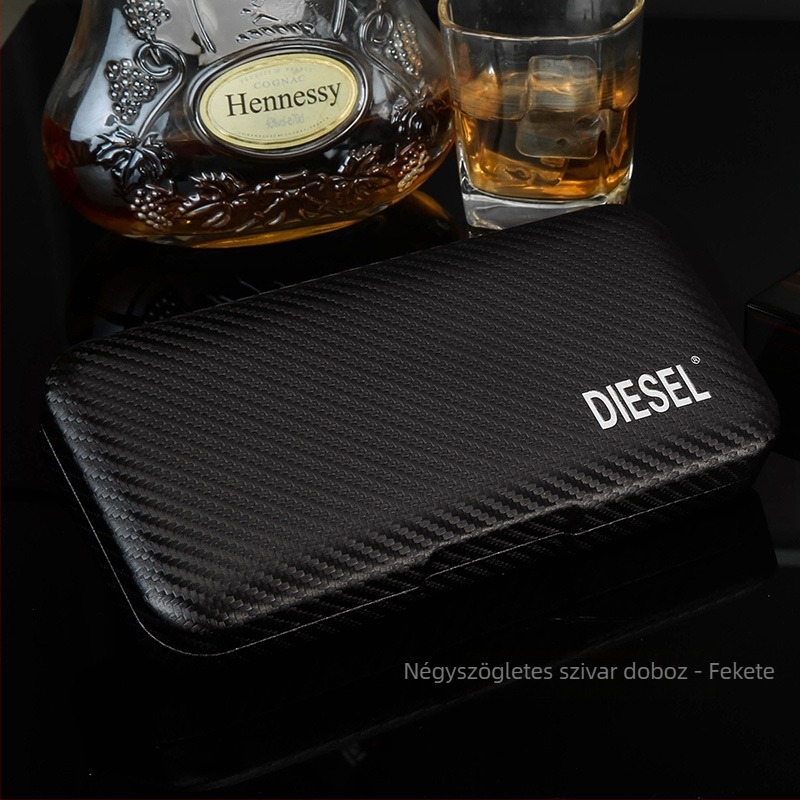 Hordozható szivar-humidor doboz, Cortex anyag, Light Luxury stílus, kézi működtetés