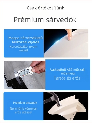 Kepu elektromos jármű első keréksárvédő, védő sárvédő a motorkerékpár számára – uniszex, univerzális kiegészítők