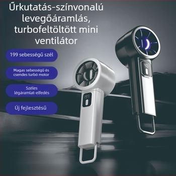 USB összecsukható asztali ventilátor beépített 1000–1200mAh akkumulátorral, 6+ sebességfokozat, 5V 4,5W, zaj 36–45 dB