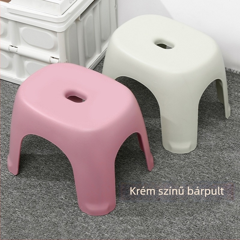 Műanyag fürdőszéke: csúszásmentes, vastagodott kivitel, strapabíró, kompakt cipőcsereszék