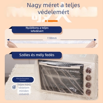 Miaojie Tömörített Egyszerhasználatos Porvédő Fedél Házimozdulatokhoz, PE/Polietilen, Többfunkciós, Alkalmas Rizsfőzőhöz és Mikrohullámú Sütőhöz