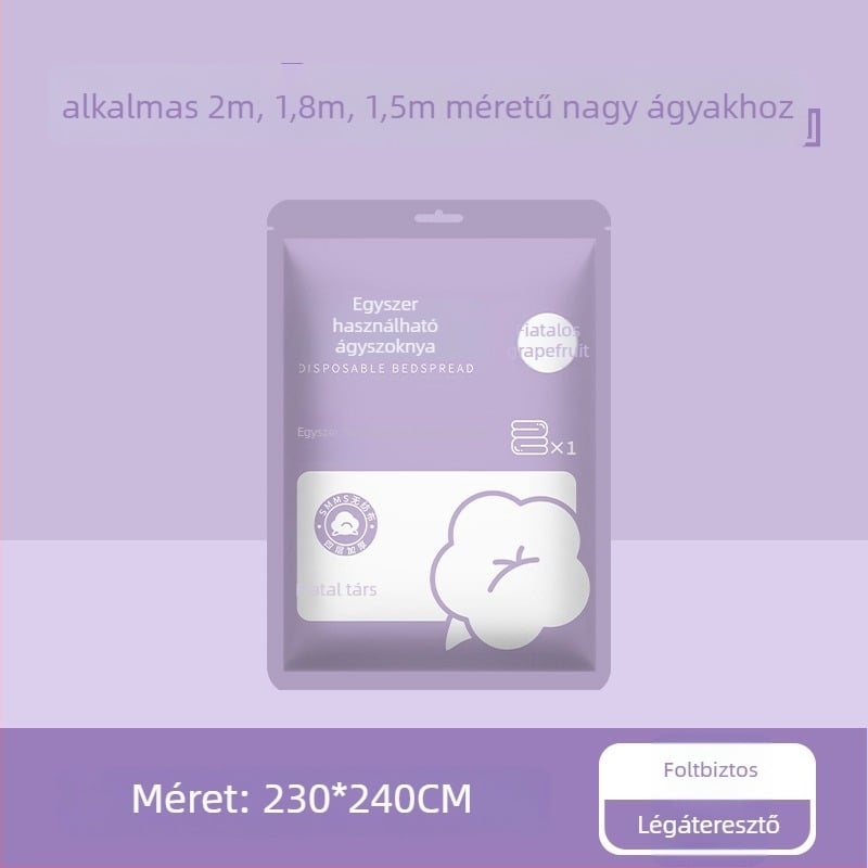 Egyszer használatos gumis lepedő - SMMS anyag, Youth márka, por- és szennyeződés elleni védelem