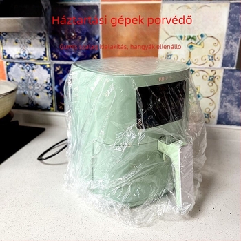 Egyszer használatos porvédő borítás rizsfőzőhöz és mikrohullámú sütőhöz, átlátszó, extralarge, vastag műanyag fóliából készült fedél a tároláshoz
