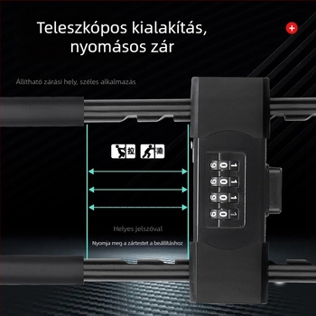 Jelszavas lakat üvegajtókhoz, vízálló és rozsdamentes U-formájú zár, ajtózár-készlet otthoni használatra