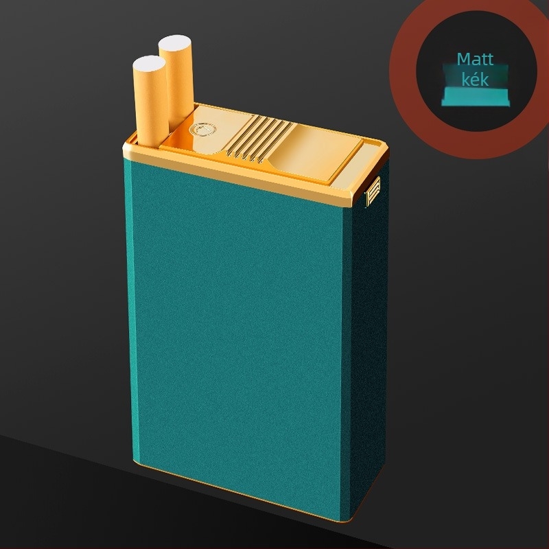 Fém cigarettatároló csúszó fedéllel – 100 darabos csomag, logó nyomtatás, testreszabható