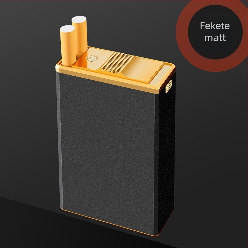 Fém cigarettatároló csúszó fedéllel – 100 darabos csomag, logó nyomtatás, testreszabható