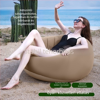 Felfújható gömb alakú kanapé (PVC; 1 személy; nettó tömeg 1,1 kg; felfújás légpumpával; termékkód Qx-sf)