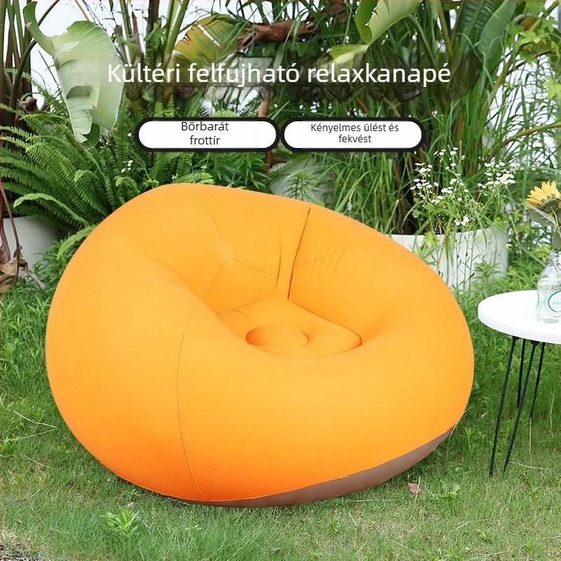 Felfújható gömb alakú kanapé (PVC; 1 személy; nettó tömeg 1,1 kg; felfújás légpumpával; termékkód Qx-sf)