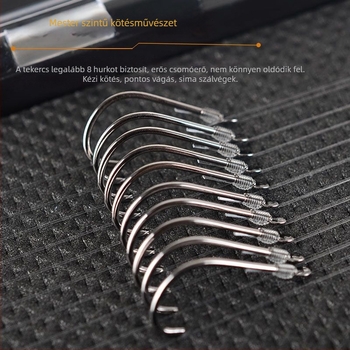 Előre kötött dupla horog készlet damillal, 20 pár