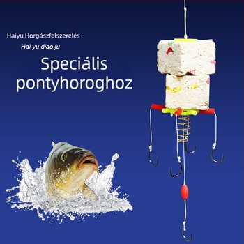 Barbás horgászhorog készlet kültéri horgászathoz, megfelelő folyókhoz, tavakhoz, tározókhoz és patakokhoz – Honglong feiyu