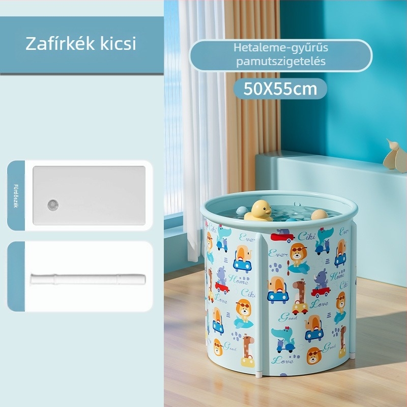 Mobiko Összecsukható fürdőedény telepítés nélkül, műanyag, univerzális felnőttek és gyerekek számára, vastagodott kivitel