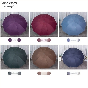 Reklámnapernyő, 10 acél váz, 190T vászon, kézi nyitás-zárás, logónyomtatás, műanyag fogantyú